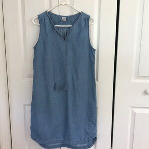 Time and Tru Blue Dress with Tassels PTP 19 Length 36 1/2